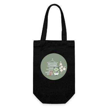 Tadpole Tree Frog Toad Frog Breeder Frog - Gift Bag for Bottles - black - Front