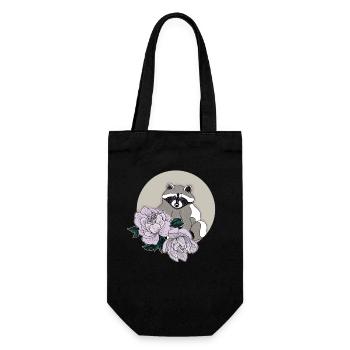 Trash Panda Queen Friend Lover Raccoon - Gift Bag for Bottles - black - Front