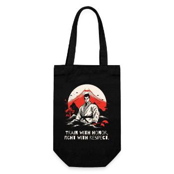 Entraînez-vous avec honneur, combattez avec respect: Karaté Dojo - Sac à bouteille - noir - Devant