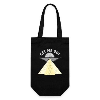 Get Me Out Außerirdischer Ufo Conspiracy Alien - Sac à bouteille - noir - Devant