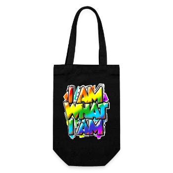 I am what I am - everything is normal, isn't it? - Gift Bag for Bottles - black - Front