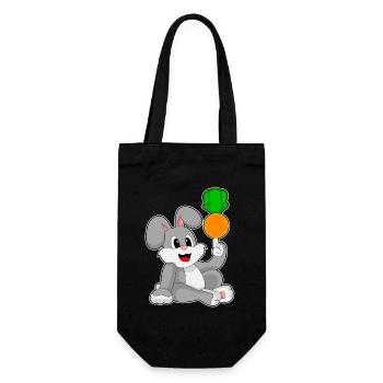 Rabbit carrot - Gift Bag for Bottles - black - Front