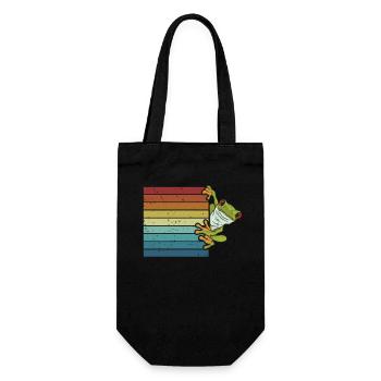 Rétro Agalychnis Callidryas Pet Lover Yeux rouges - Sac à bouteille - noir - Devant