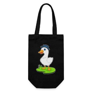 Duck Hat - Gift Bag for Bottles - black - Front
