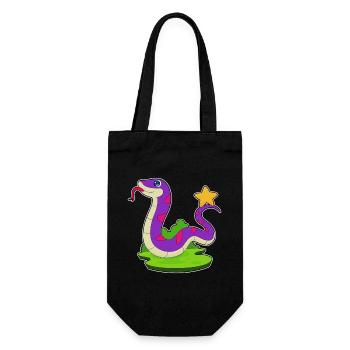 Étoile du serpent - Sac à bouteille - noir - Devant