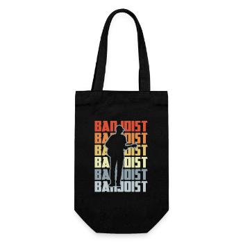 Vintage Banjo Players - Gift Bag for Bottles - black - Front