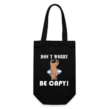 Capybara Wasserschwein Capybaras - Sac à bouteille - noir - Devant