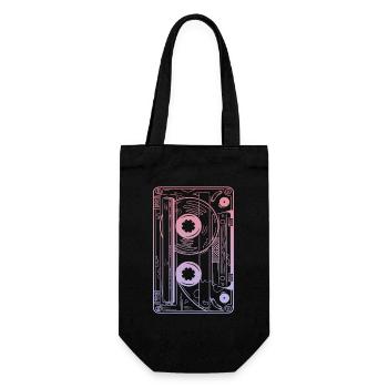 Cassette 90s Party 80s Retro Music Tape - Sac à bouteille - noir - Devant