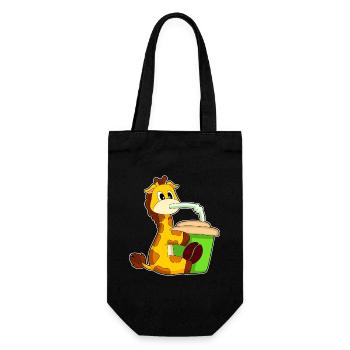 Giraffe Coffee to go Becher - Geschenkbeutel für Flaschen - Schwarz - Vorne