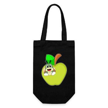 Pomme chenille - Sac à bouteille - noir - Devant