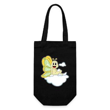 Nuages de papillons - Sac à bouteille - noir - Devant