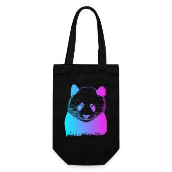 Panda Bear Friend Ailuropoda Melanoleuca Lover - Gift Bag for Bottles - black - Front