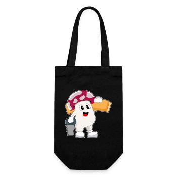Métier de charpentier à champignons - Sac à bouteille - noir - Devant