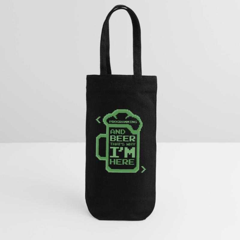 Programming And Beer That's Why I'm Here Coder Gift Bag for Bottles