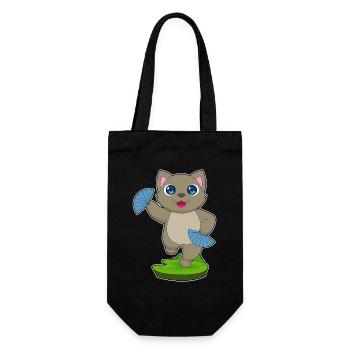 Ventilateur à main de chat - Sac à bouteille - noir - Devant
