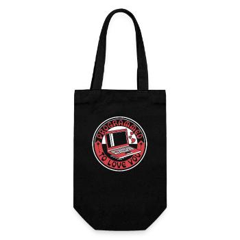 Programmé pour vous aimer Developer Coder - Sac à bouteille - noir - Devant