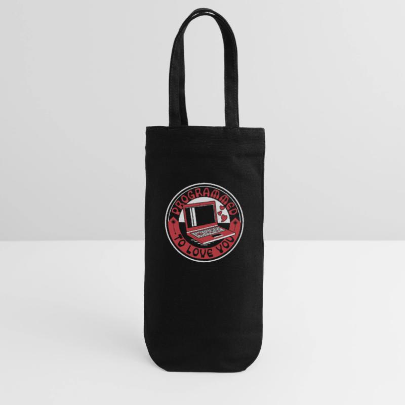 Programmé pour vous aimer Developer Coder Sac à bouteille