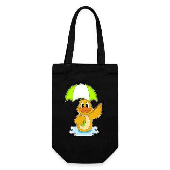 Duck Umbrella - Gift Bag for Bottles - black - Front