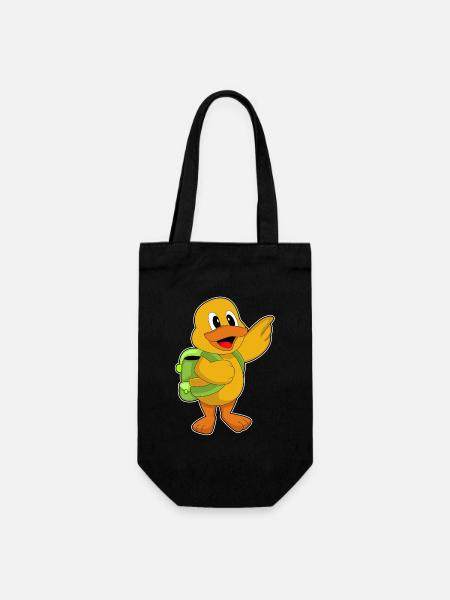 Ente Schüler Rucksack Schule - Geschenkbeutel für Flaschen - Schwarz