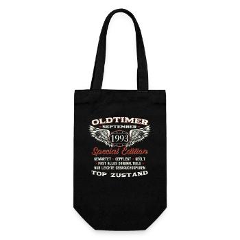 30th birthday classic car September vintage 1993 - Gift Bag for Bottles - black - Front