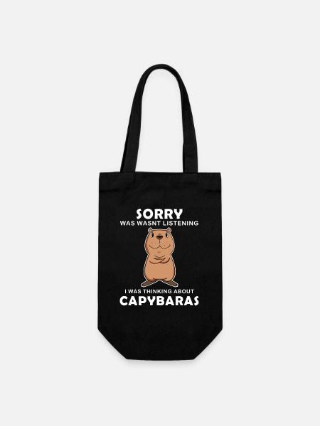 Capybara Wasserschwein Capybaras - Sac à bouteille - noir