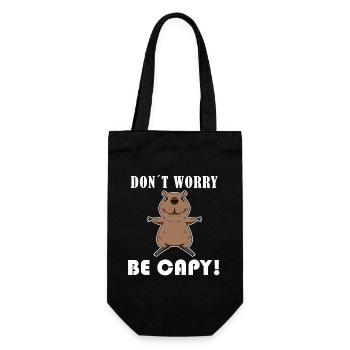 Capybara Wasserschwein Capybaras - Sac à bouteille - noir - Devant