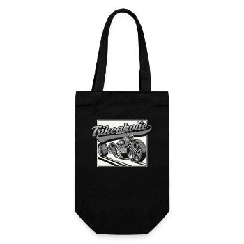 Trikeaholic Threewheeler Trikebike Tricycle - Gift Bag for Bottles - black - Front