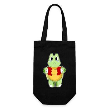 Turtle Heart - Gift Bag for Bottles - black - Front