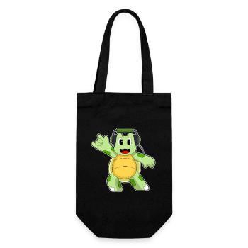 Musique des écouteurs Tortue - Sac à bouteille - noir - Devant