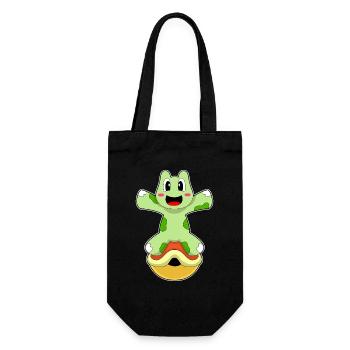 Turtle without shell - Gift Bag for Bottles - black - Front