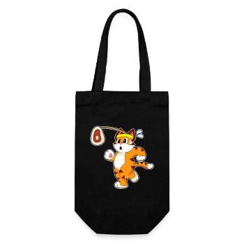 Tiger Fleisch - Geschenkbeutel für Flaschen - Schwarz - Vorne