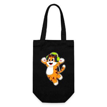 Musique casque Tiger - Sac à bouteille - noir - Devant