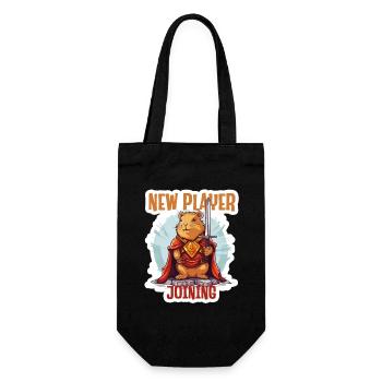 New Player Joined Capybara RPG Shirt - Gift Bag for Bottles - black - Front