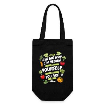 Ne me demandez pas pourquoi je suis végétalien végétalien Vegans Veganism - Sac à bouteille - noir - Devant
