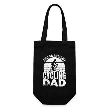 Bicycle Father - Gift Bag for Bottles - black - Front