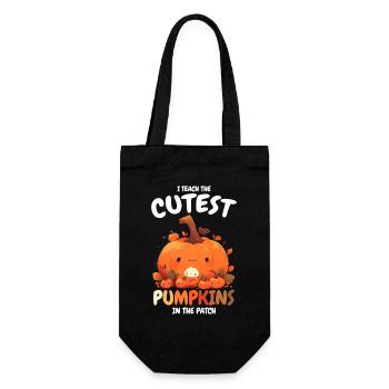 I Teach The Cutest Pumpkins Pumpkin Halloween - Gift Bag for Bottles - black - Front