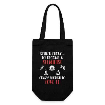 Skilled Enough To Become A Steminist STEM - Gift Bag for Bottles - black - Front