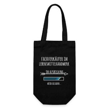 Fachverkäufer im Lebensmittelhandwerk Ausbildung - Geschenkbeutel für Flaschen - Schwarz - Vorne