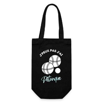 J'peux pas j'ai petanque cadeau humoristique - Sac à bouteille - noir - Devant