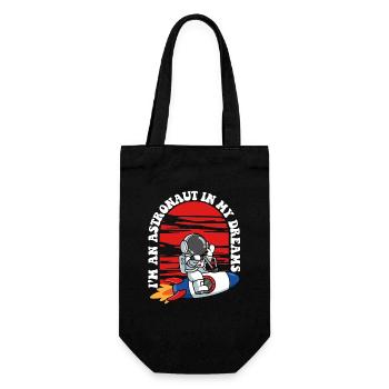 I'm An Astronaut In My Dreams Cosmonaut - Gift Bag for Bottles - black - Front