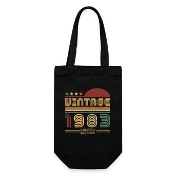 Vintage Rétro 1983 Cadeau Anniversaire pour 1983 - Sac à bouteille - noir - Devant