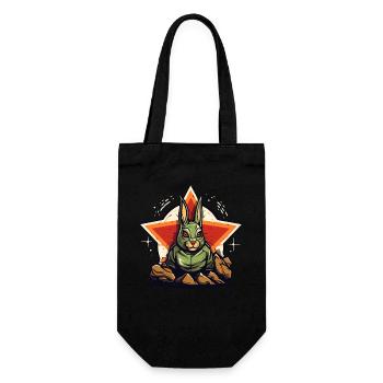 Quelques rochers et un lièvre étoilé vert - Sac à bouteille - noir - Devant