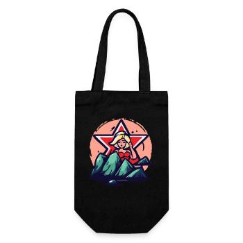 Cartoon Beach Babe The Beach Beauty - Gift Bag for Bottles - black - Front