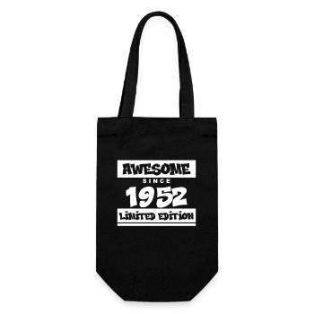 1952 - Jahrgang 1952 - Fantastisch seit 1952 - Geschenkbeutel für Flaschen - Schwarz - Vorne