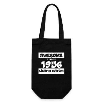1956 - Born 1956 - Fantastic since 1956 - Gift Bag for Bottles - black - Front