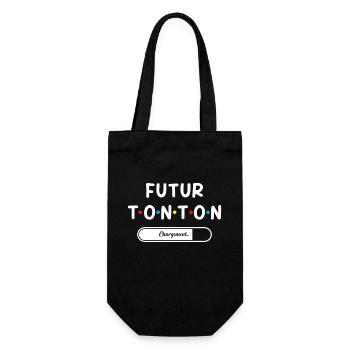 Homme Annonce Grossesse Tonton Futur Tonton - Sac à bouteille - noir - Devant