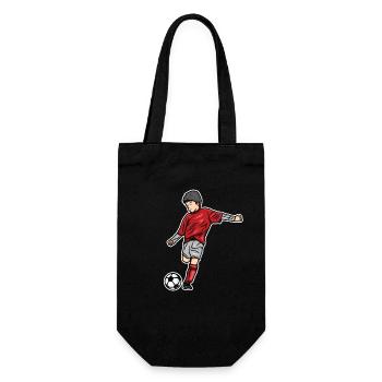 Soccer Child Sketch - Gift Bag for Bottles - black - Front