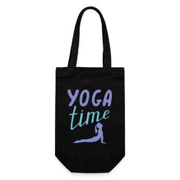Temps de yoga - Sac à bouteille - noir - Devant