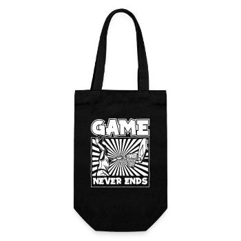 Game Never Ends Basketballspieler Basketballer - Geschenkbeutel für Flaschen - Schwarz - Vorne