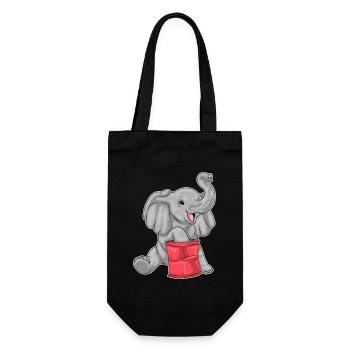 Chips d’éléphant - Sac à bouteille - noir - Devant